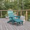 Flash Furniture Blue Adirondack Chair with Ottoman and Cupholder LE-HMP-1044-110-BL-GG - alternate 1